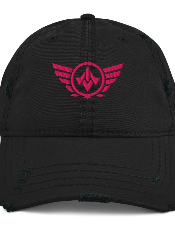 Flamingo Embroidered Logo Dad Cap | Distressed Style