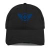Royal Embroidered Logo Dad Cap | Distressed Style