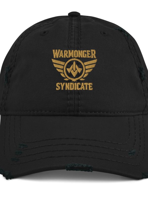 Old Gold Embroidered Brand Logo Dad Cap | Distressed Style