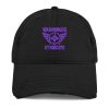 Purple Embroidered Brand Logo Dad Cap | Distressed Style