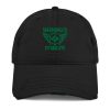 Kelly Green Embroidered Brand Logo Dad Cap | Distressed Style