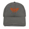 distressed-dad-hat-charcoal-grey-front-68b9f106c07dd.jpg Orange Embroidered Logo Dad Cap | Distressed Style