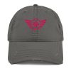 Flamingo Embroidered Logo Dad Cap | Distressed Style
