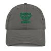 Kelly Green Embroidered Brand Logo Dad Cap | Distressed Style