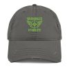 distressed-dad-hat-charcoal-grey-front-68b9f9009999a.jpg Kiwi Green Embroidered Brand Logo Dad Cap | Distressed Style