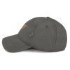 Old Gold Embroidered Logo Dad Cap | Distressed Style