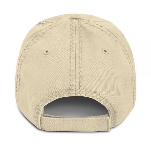 Royal Embroidered Brand Logo Dad Cap | Distressed Style