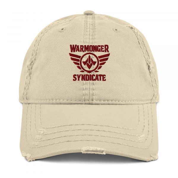 distressed-dad-hat-khaki-front-68b9f773393d3.jpg Maroon Embroidered Brand Logo Dad Cap | Distressed Style