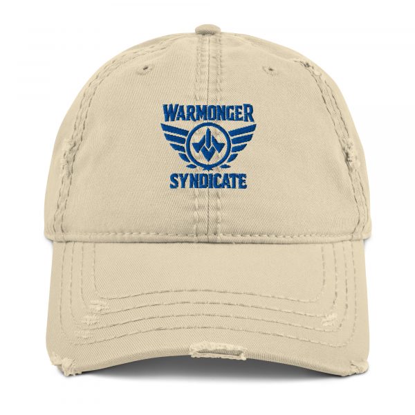 Royal Embroidered Brand Logo Dad Cap | Distressed Style