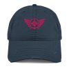 Flamingo Embroidered Logo Dad Cap | Distressed Style