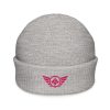 Flamingo Embroidered Logo Beanie | Fisherman