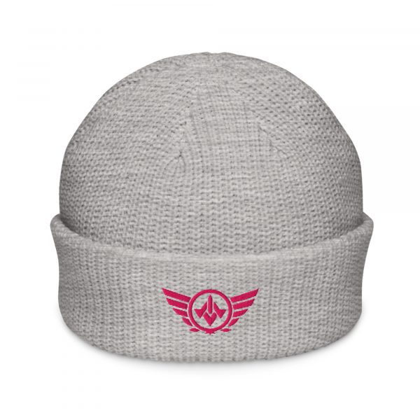 Flamingo Embroidered Logo Beanie | Fisherman