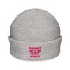Flamingo Embroidered Brand Logo Beanie | Fisherman