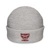 Maroon Embroidered Brand Logo Beanie | Fisherman