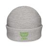 Kiwi Green Embroidered Brand Logo Beanie | Fisherman
