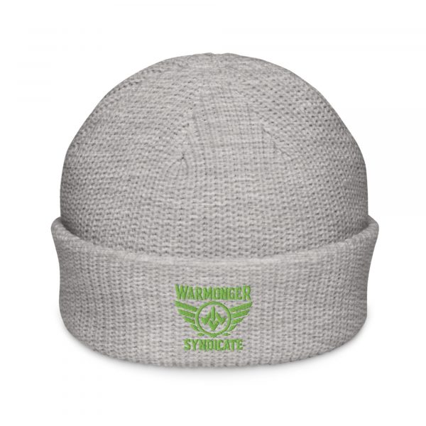 Kiwi Green Embroidered Brand Logo Beanie | Fisherman
