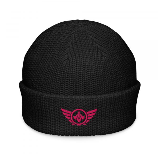 Flamingo Embroidered Logo Beanie | Fisherman