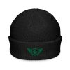 Kelly Green Embroidered Logo Beanie | Fisherman