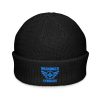 Aqua Embroidered Brand Logo Beanie | Fisherman