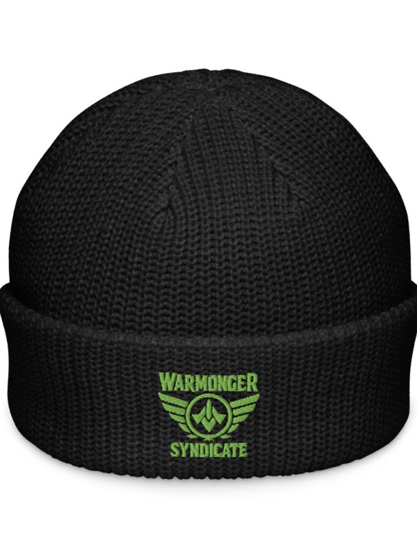 fisherman-beanie-black-front-68b92ccd14f71.jpg Kiwi Green Embroidered Brand Logo Beanie | Fisherman