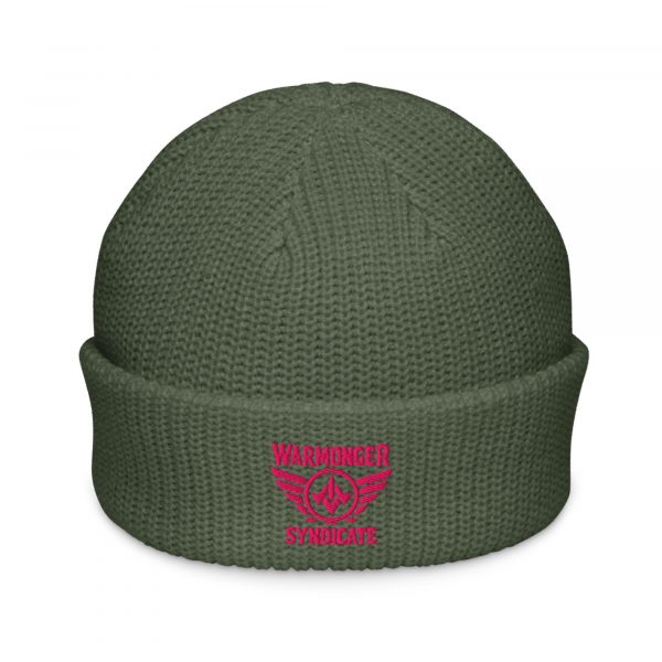 Flamingo Embroidered Brand Logo Beanie | Fisherman