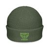 Kiwi Green Embroidered Brand Logo Beanie | Fisherman