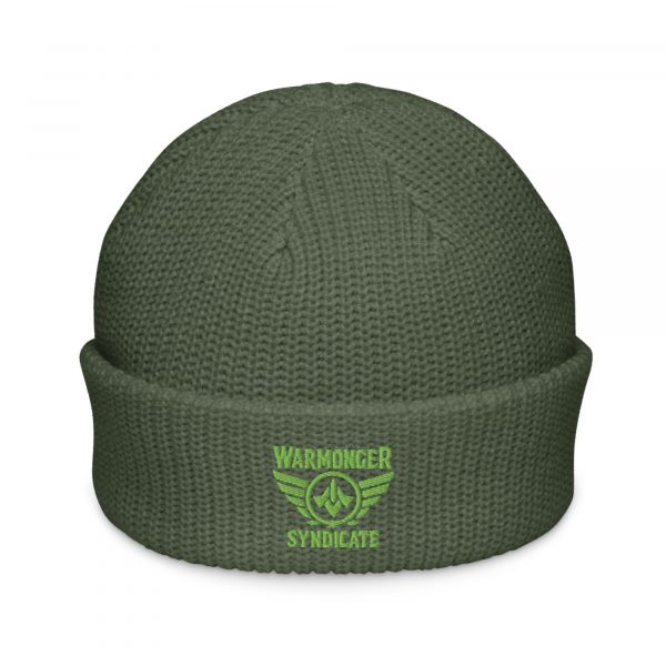 Kiwi Green Embroidered Brand Logo Beanie | Fisherman