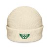 Kelly Green Embroidered Logo Beanie | Fisherman