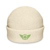 Kiwi Green Embroidered Logo Beanie | Fisherman
