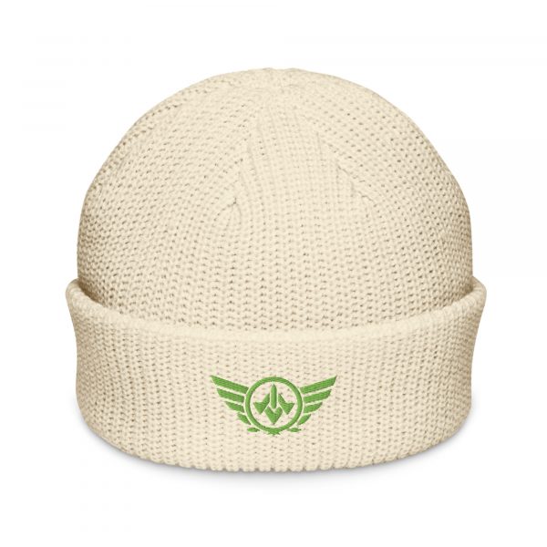 Kiwi Green Embroidered Logo Beanie | Fisherman