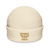 Old Gold Embroidered Brand Logo Beanie | Fisherman