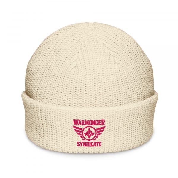 Flamingo Embroidered Brand Logo Beanie | Fisherman