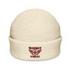 Maroon Embroidered Brand Logo Beanie | Fisherman