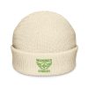 Kiwi Green Embroidered Brand Logo Beanie | Fisherman