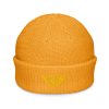Gold Embroidered Logo Beanie | Fisherman