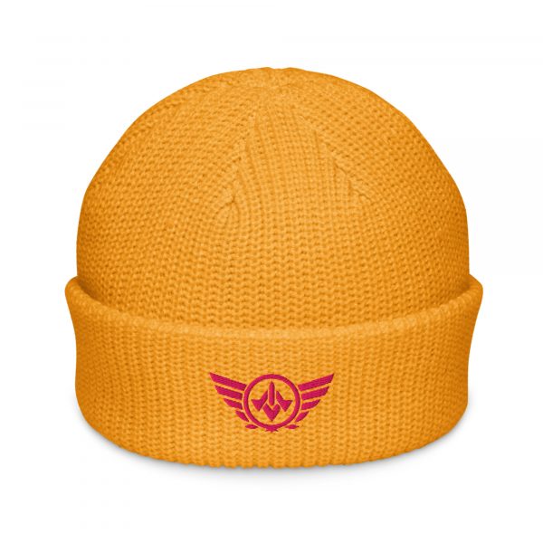 Flamingo Embroidered Logo Beanie | Fisherman