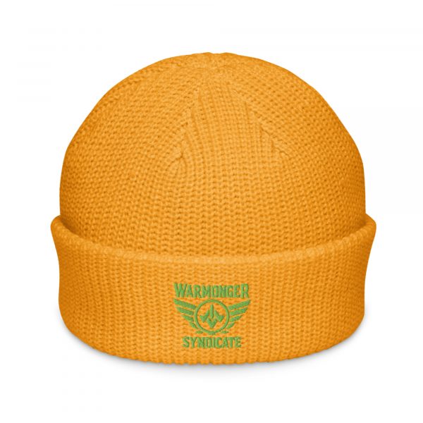 Kiwi Green Embroidered Brand Logo Beanie | Fisherman