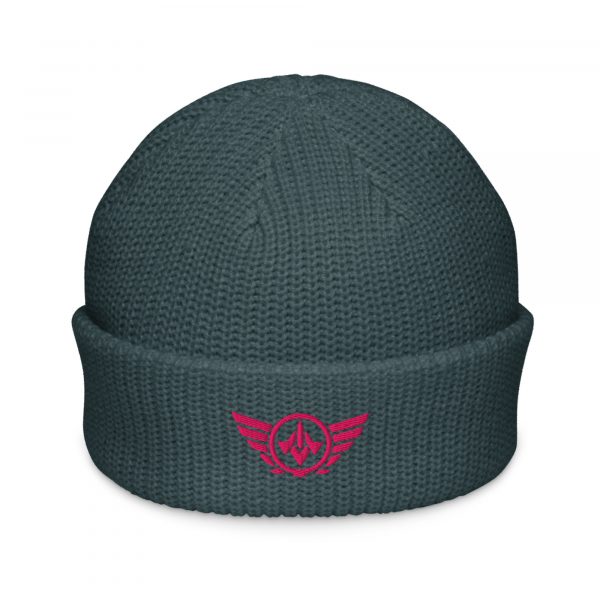 Flamingo Embroidered Logo Beanie | Fisherman