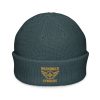 Old Gold Embroidered Brand Logo Beanie | Fisherman