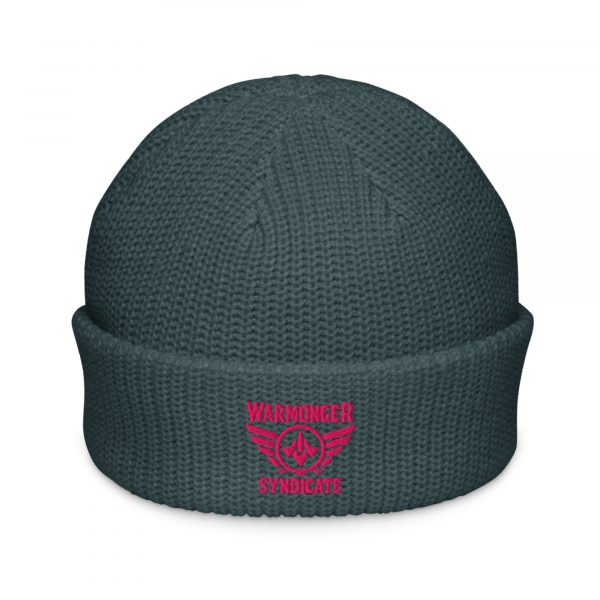 Flamingo Embroidered Brand Logo Beanie | Fisherman