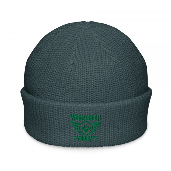 Kelly Green Embroidered Brand Logo Beanie | Fisherman