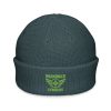 Kiwi Green Embroidered Brand Logo Beanie | Fisherman