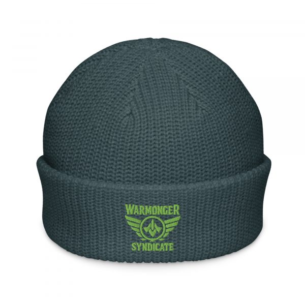 Kiwi Green Embroidered Brand Logo Beanie | Fisherman
