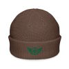 Kelly Green Embroidered Logo Beanie | Fisherman
