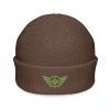 Kiwi Green Embroidered Logo Beanie | Fisherman