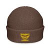 Gold Embroidered Brand Logo Beanie | Fisherman