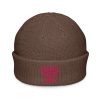 Flamingo Embroidered Brand Logo Beanie | Fisherman