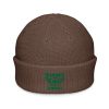 Kelly Green Embroidered Brand Logo Beanie | Fisherman
