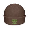 Kiwi Green Embroidered Brand Logo Beanie | Fisherman