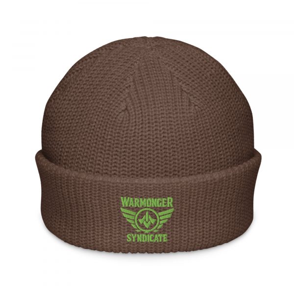 Kiwi Green Embroidered Brand Logo Beanie | Fisherman